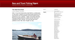 Desktop Screenshot of bassandtroutfishingdigest.com