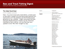 Tablet Screenshot of bassandtroutfishingdigest.com